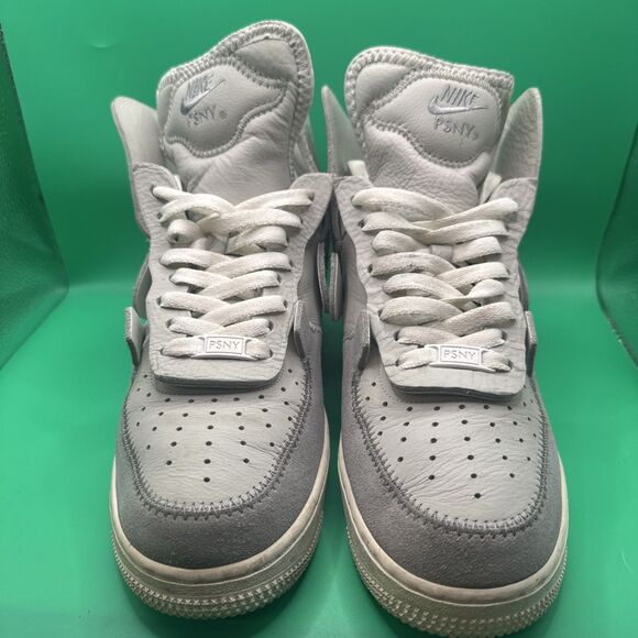 Size 8 Mens PSNY x Nike Air Force 1 High Matte Silver A09292-001 (Women 9.5) main image 7